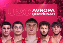 Azərbaycan güləşçiləri Skopyedə keçirilən U-20 Avropa çempionatını 5 medalla başa vurublar