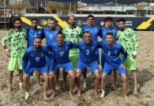 Azərbaycanın çimərlik futbolu millisi Gürcüstanı altı cavabsız qolla üstələyib