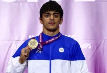 Azərbaycan güləşçisi Hacı Kərimov Avropa çempionu olub