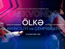 Bakıda taekvando üzrə ölkə çempionatı keçiriləcək