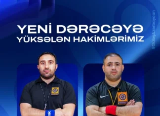 Güləş hakimlərimiz Samil Fəttayev və Nihad Muradov kateqoriyalarını yüksəldiblər