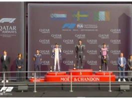 “Formula 2” üzrə Azərbaycan Qran-prisində sprint yarışının qalibi mükafatlandırılıb
