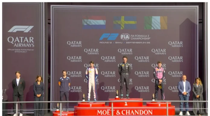 “Formula 2” üzrə Azərbaycan Qran-prisində sprint yarışının qalibi mükafatlandırılıb