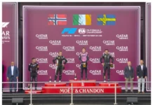 “Formula 2” üzrə Azərbaycan Qran-prisində birinci əsas yarışın qalibi mükafatlandırılıb